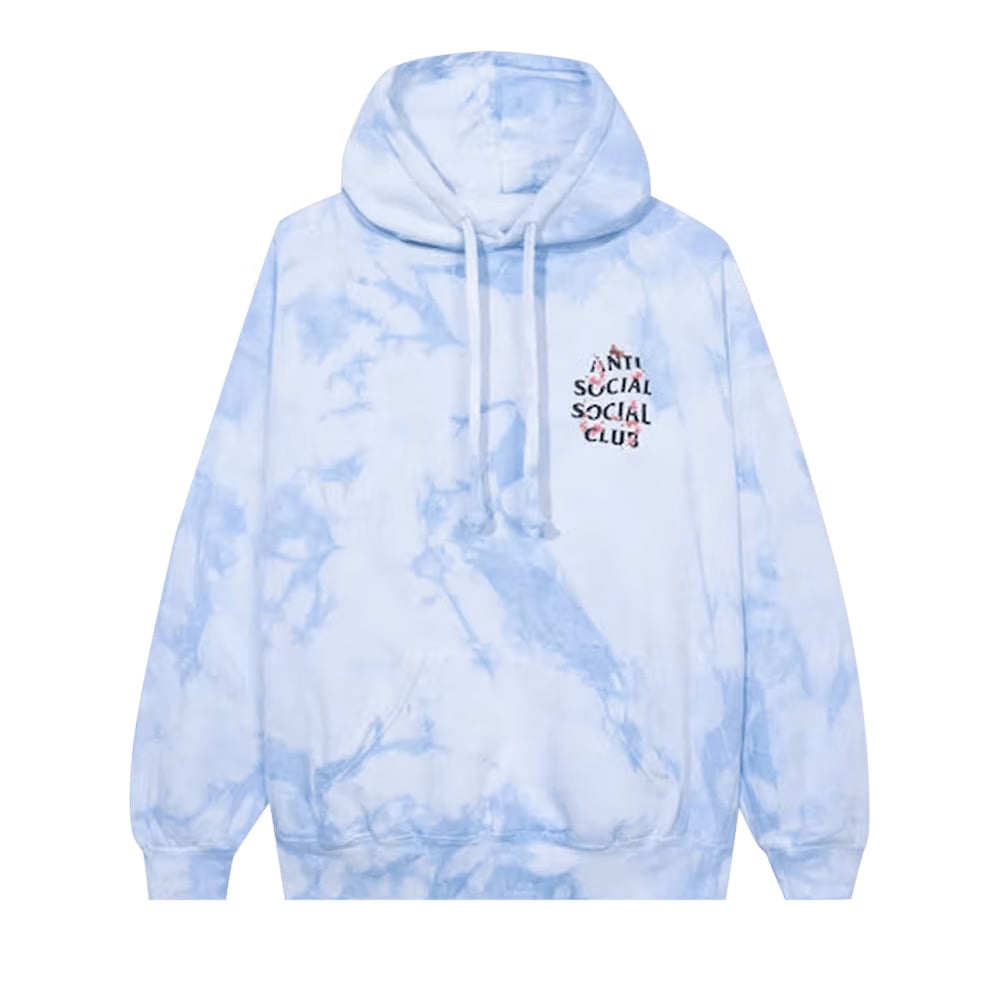 Anti Social Social Club Kkoch Never Dies Hoodie Blue Tie Dye