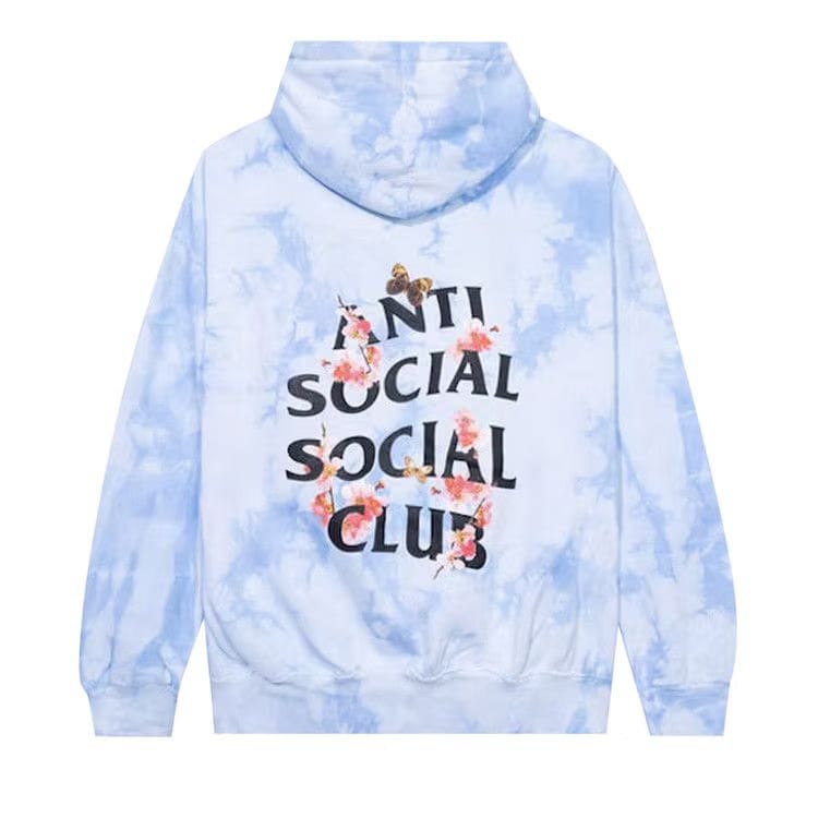 Anti Social Social Club Kkoch Never Dies Hoodie Blue Tie Dye