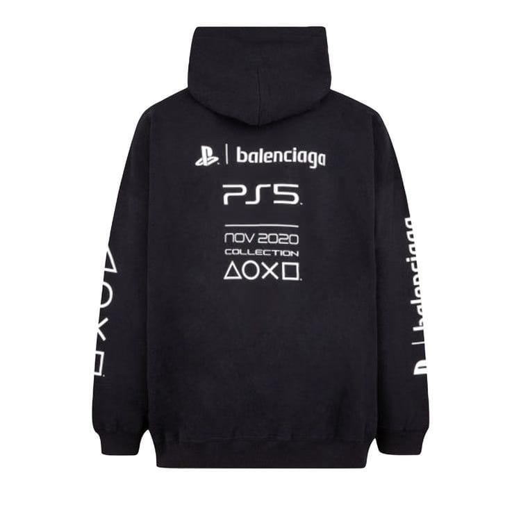 Balenciaga Playstation Boxy Hoodie Black