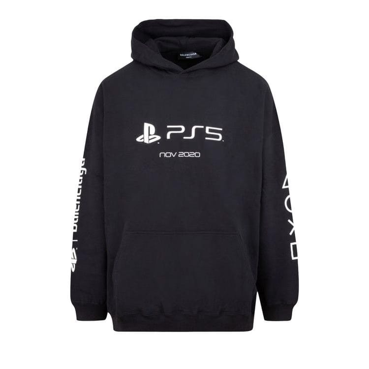 Balenciaga Playstation Boxy Hoodie Black