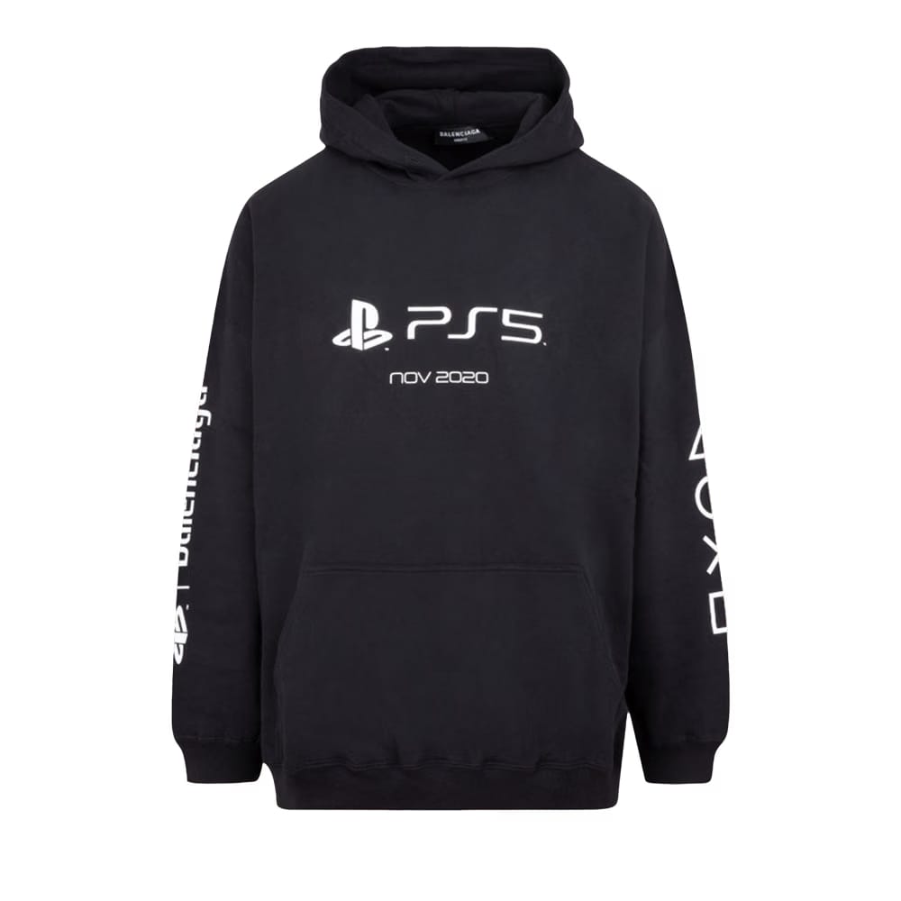 Balenciaga Playstation Boxy Hoodie Black