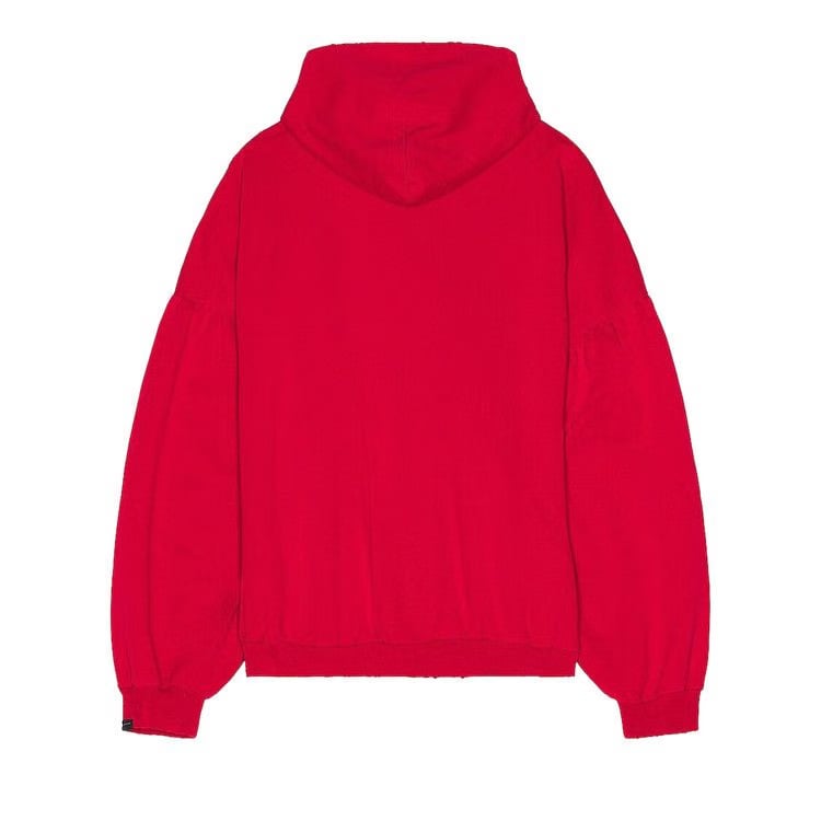 Balenciaga Round Hoodie Faded Red