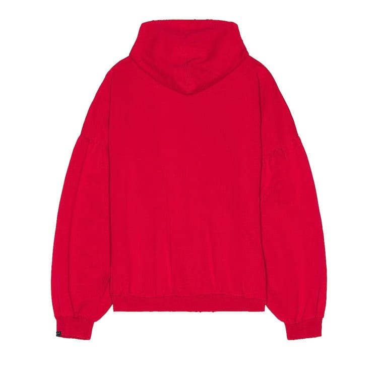 Balenciaga Round Hoodie Faded Red
