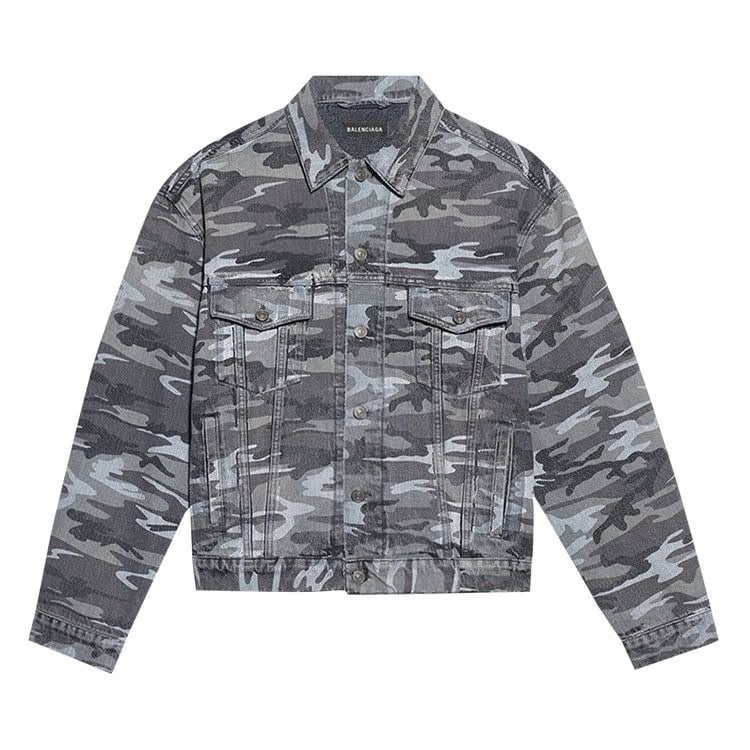 Balenciaga Large Fit Jacket Washed Black