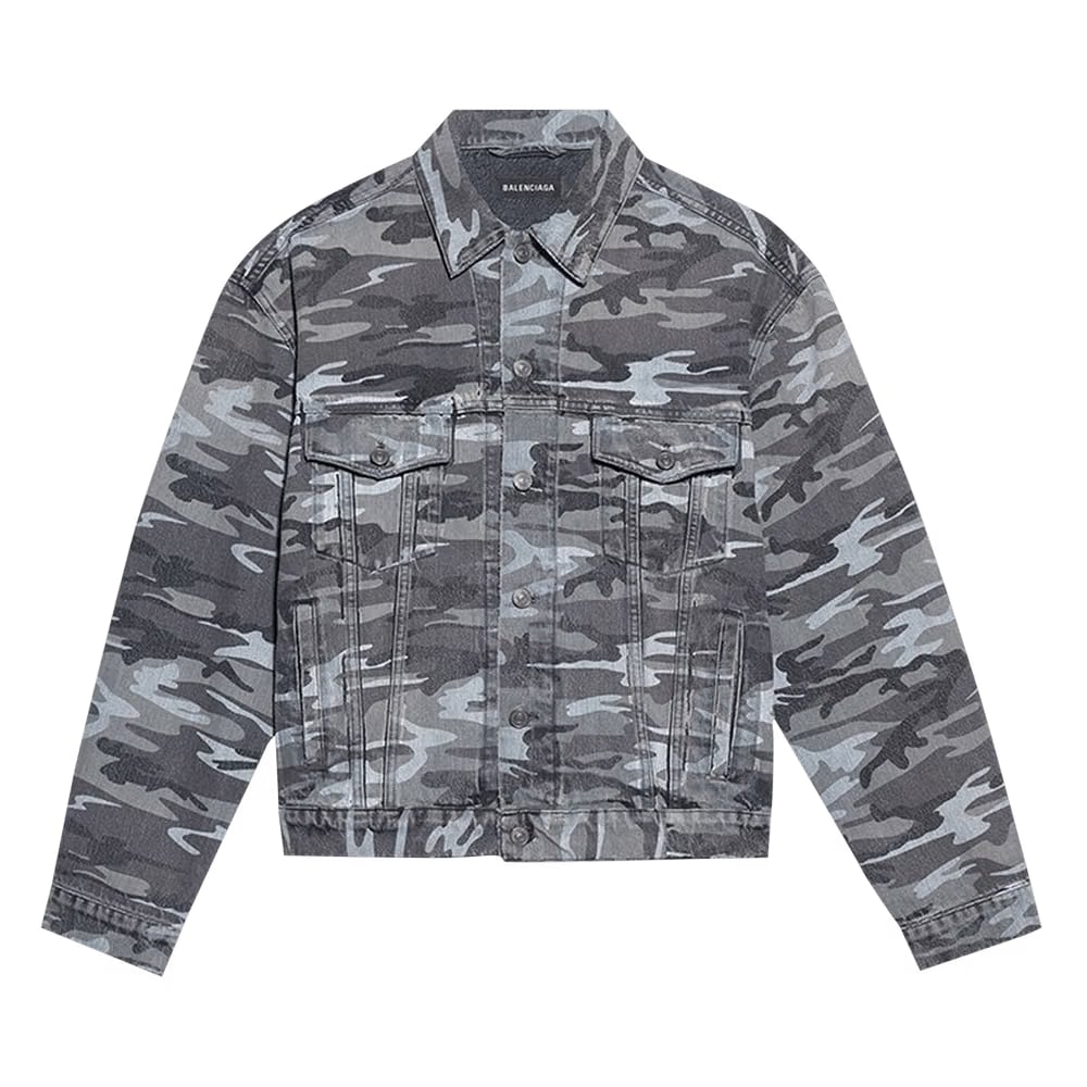 Balenciaga Large Fit Jacket Washed Black
