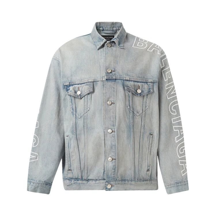 Balenciaga Large Fit Jacket Dirty Blue