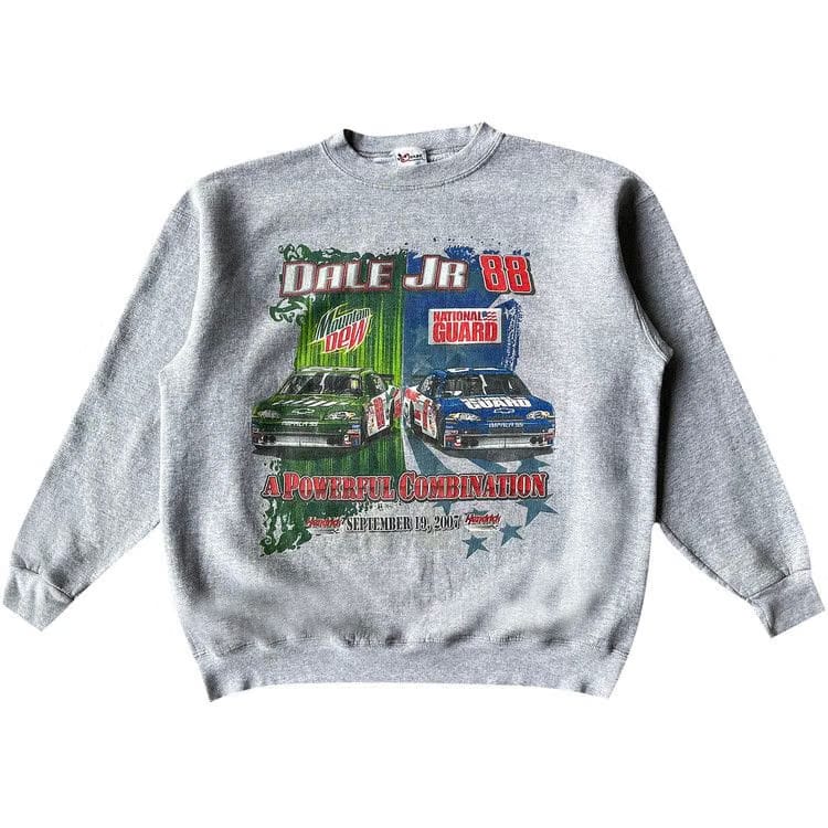 Vintage NASCAR Dale Earnhardt Jr. Racing Sweatshirt Grey
