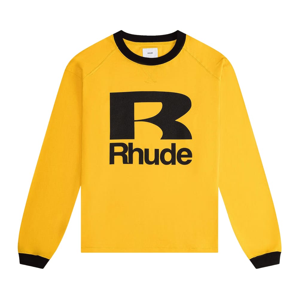 Rhude Petrol Long-Sleeve Vintage Yellow