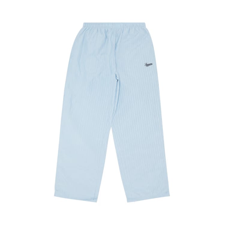 Supreme Reflective Pinstripe Track Pant Light Blue