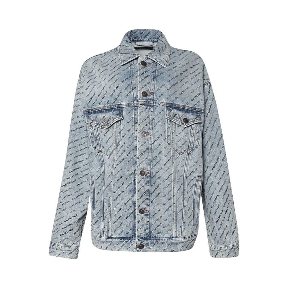 Balenciaga Large Fit Jacket Iced Blue