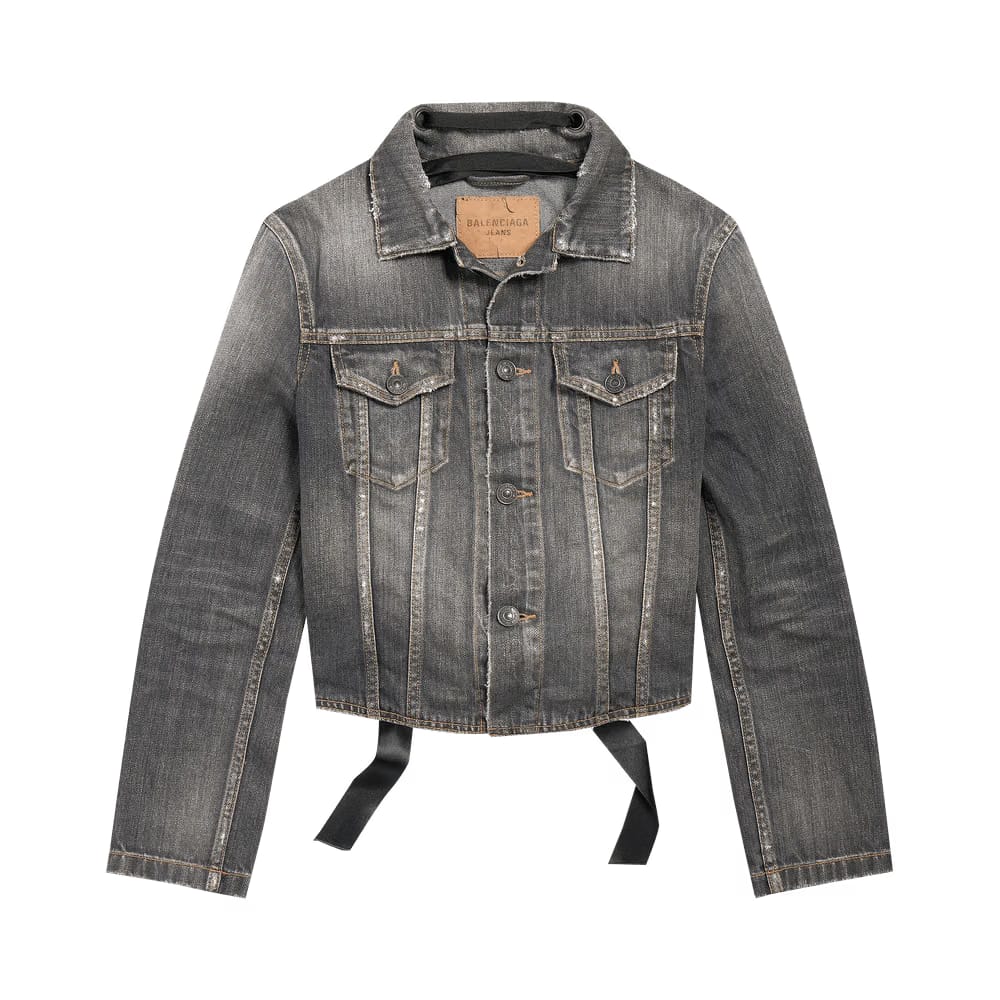 Balenciaga Lace-Up Jacket Dark Grey