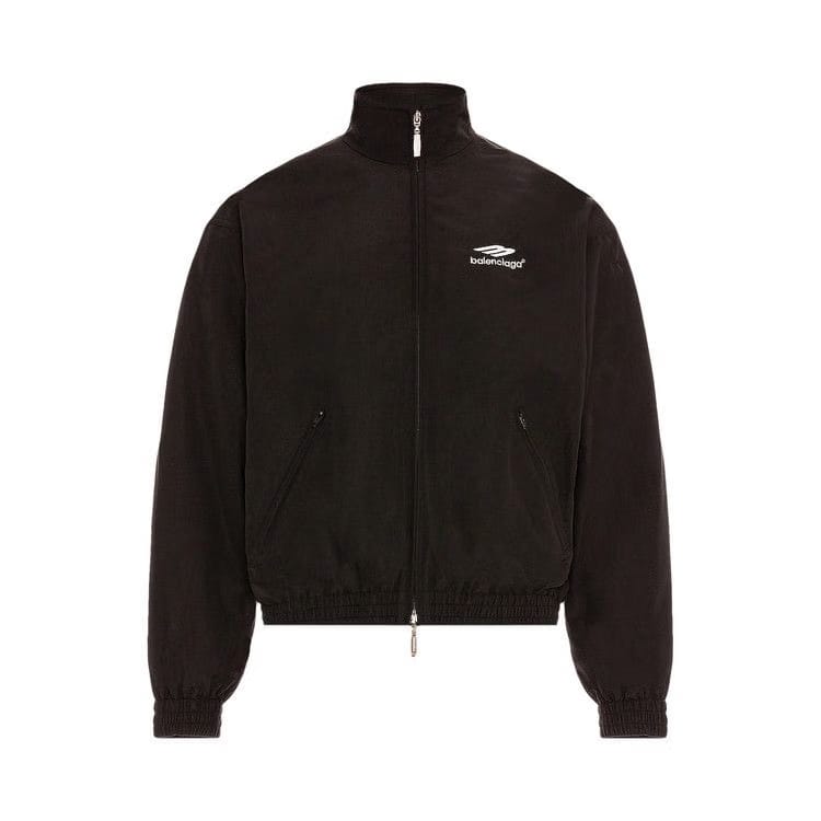Balenciaga 3B Sports Icon Small Fit Tracksuit Jacket Black