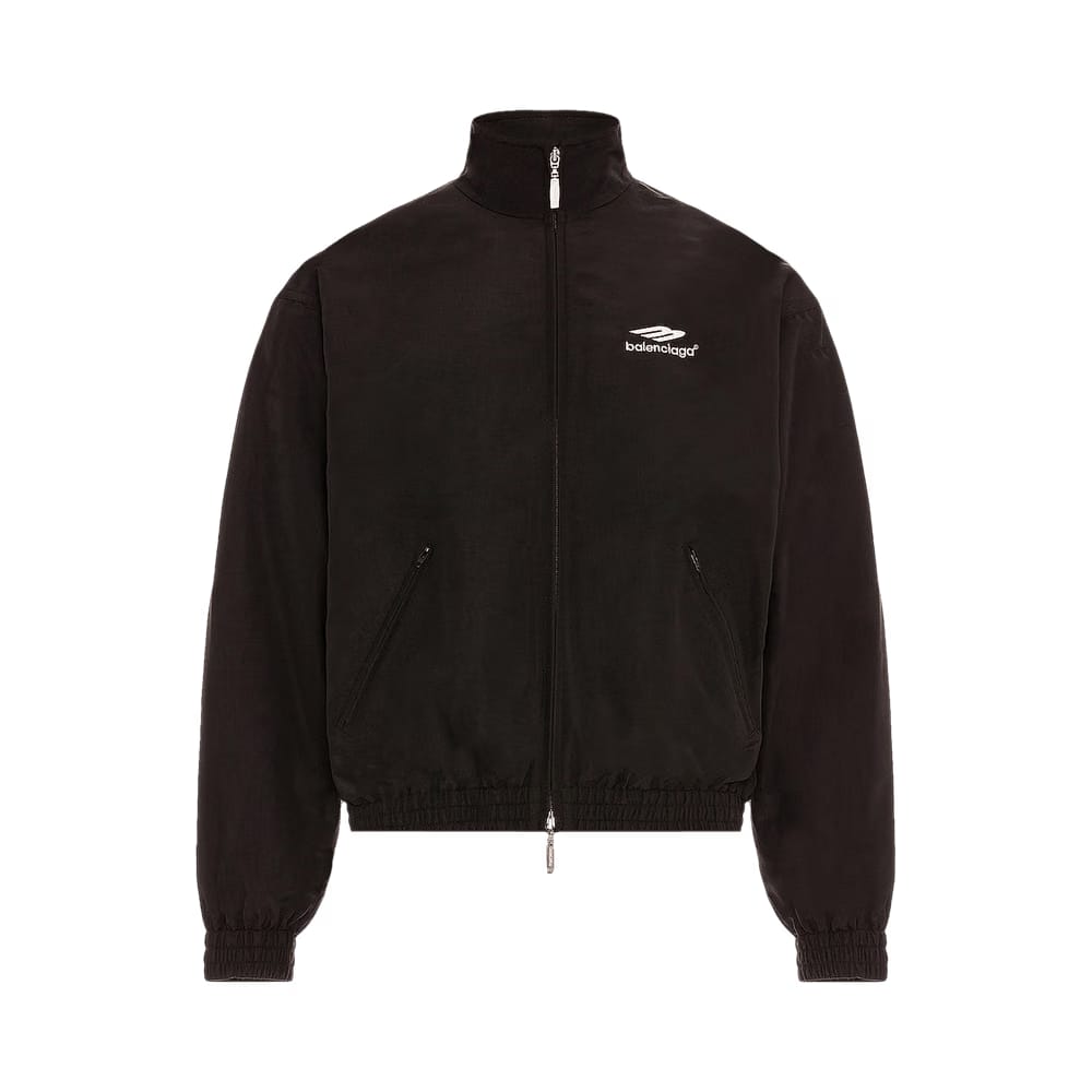 Balenciaga 3B Sports Icon Small Fit Tracksuit Jacket Black