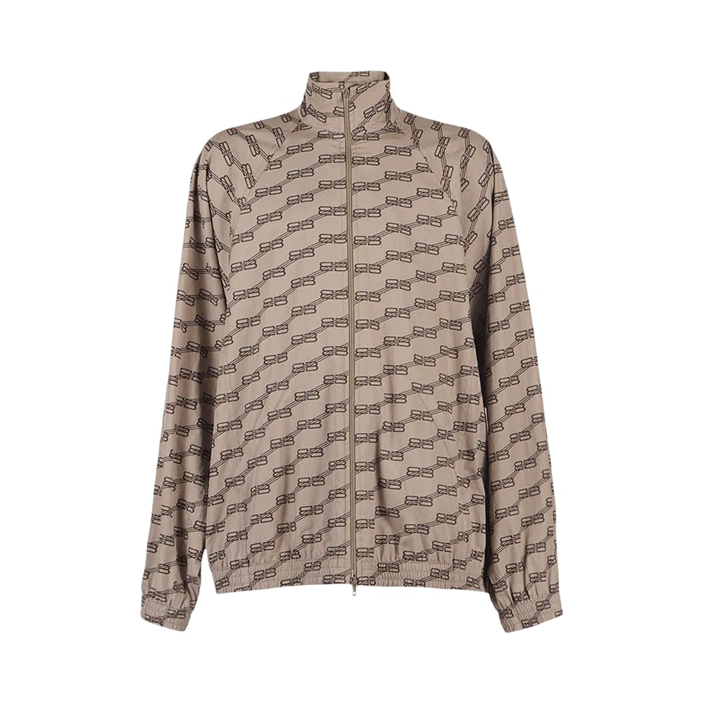 Balenciaga BB Monogram Tracksuit Jacket Beige/Brown