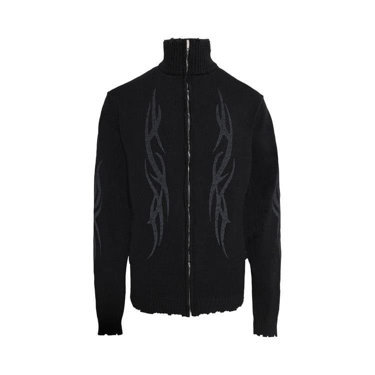 Balenciaga Y2K Zip-Up Cardigan Black