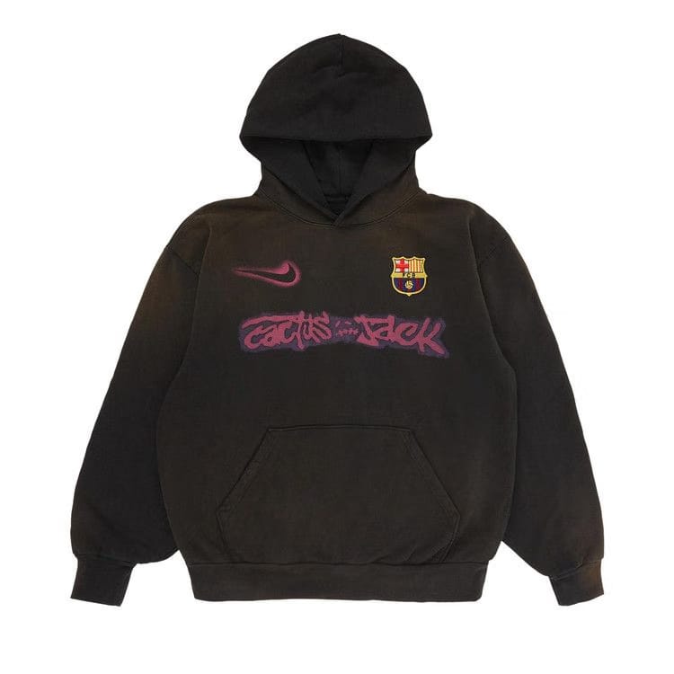 Nike FC Barcelona x Cactus Jack Spray Logo Hoodie Blue
