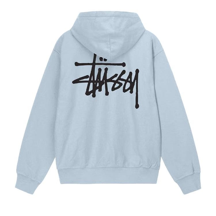 Stussy Basic Pigment Dyed Hoodie Sky Blue