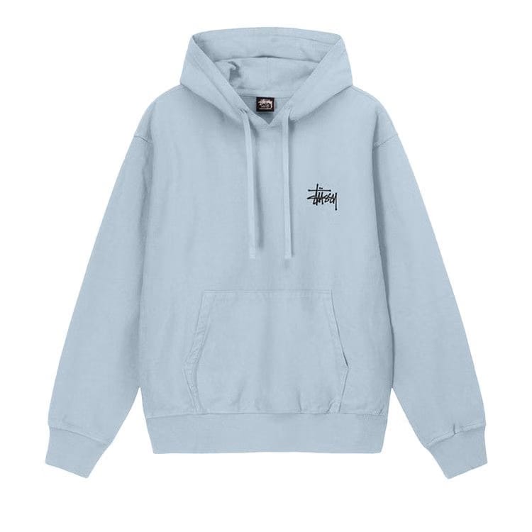 Stussy Basic Pigment Dyed Hoodie Sky Blue