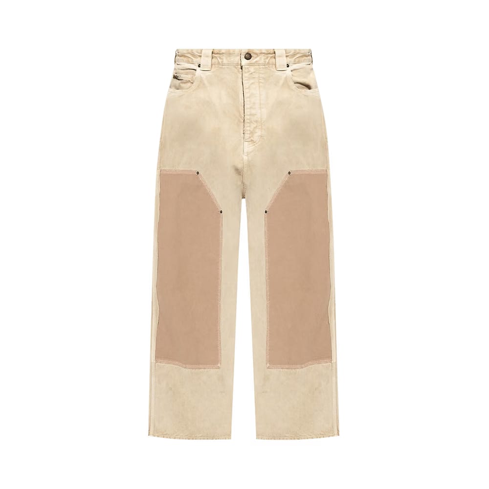 Balenciaga Ripped Off Baggy Pant Beige