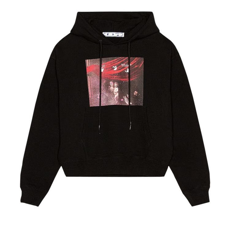 Off-White Sprayed Caravaggio Over Hoodie Black/White