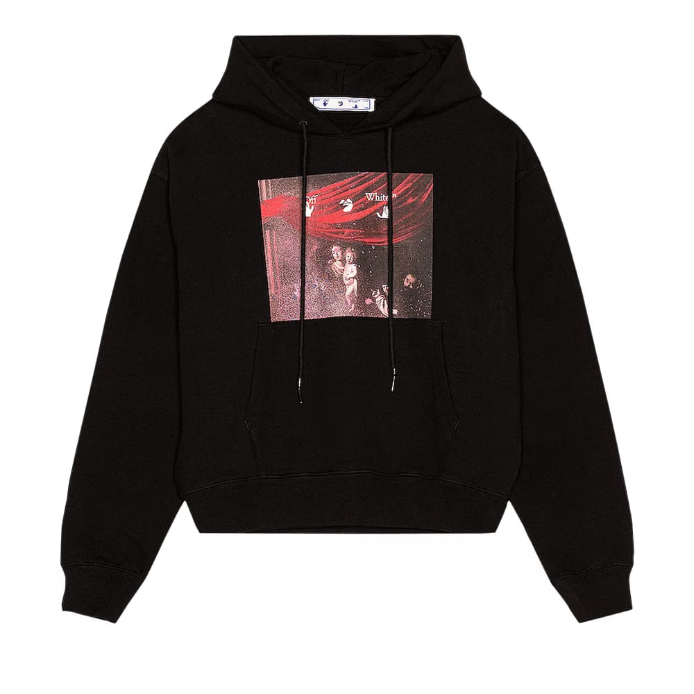 Off-White Sprayed Caravaggio Over Hoodie Black/White