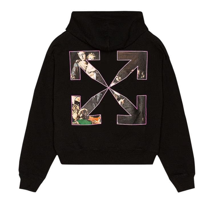 Off-White Sprayed Caravaggio Over Hoodie Black/White