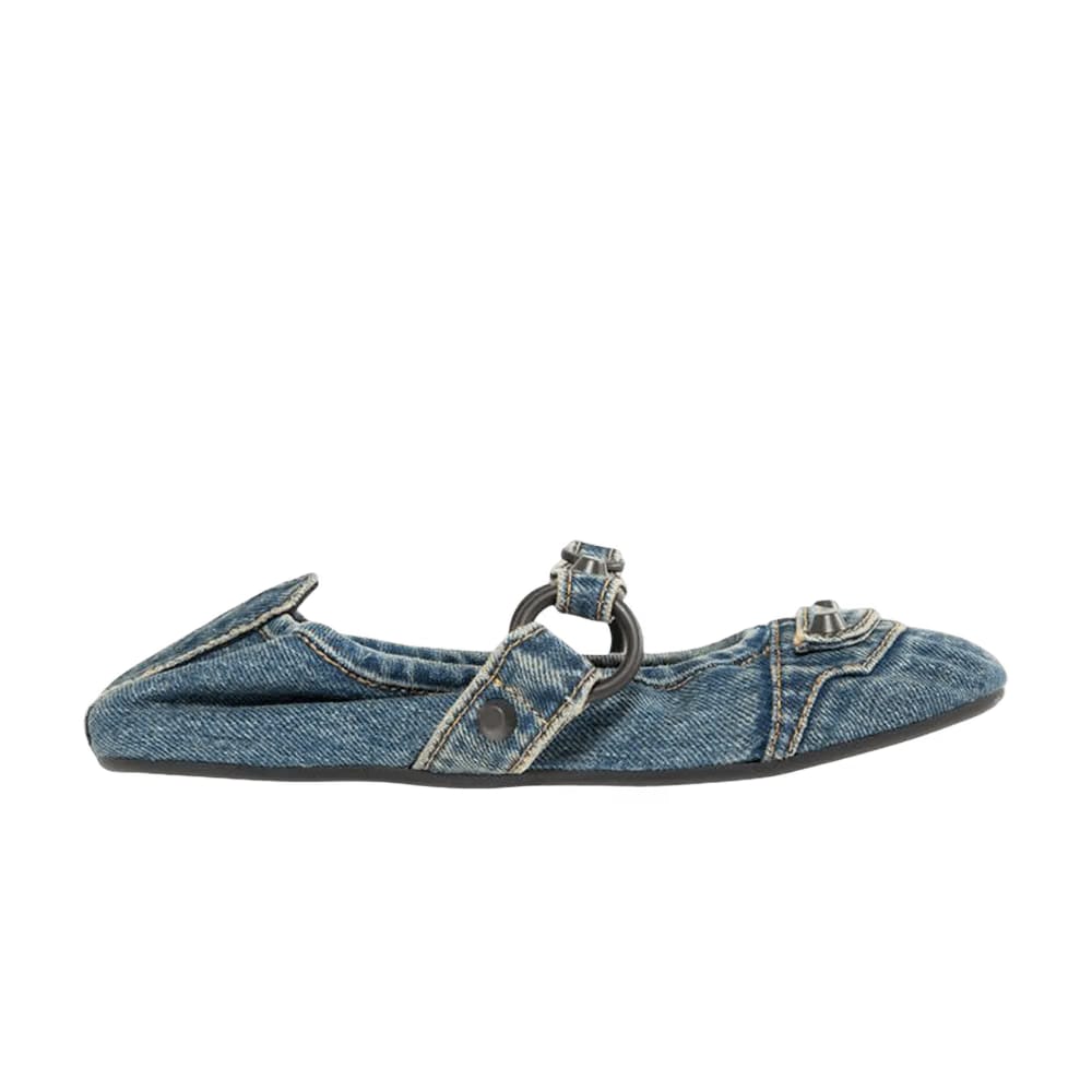 Balenciaga Wmns City Flat 'Denim Blue Brass'