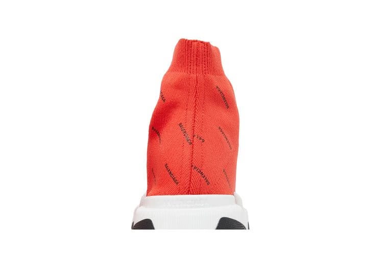 Balenciaga Speed 2.0 Sneaker All Over Logo - Intense Red