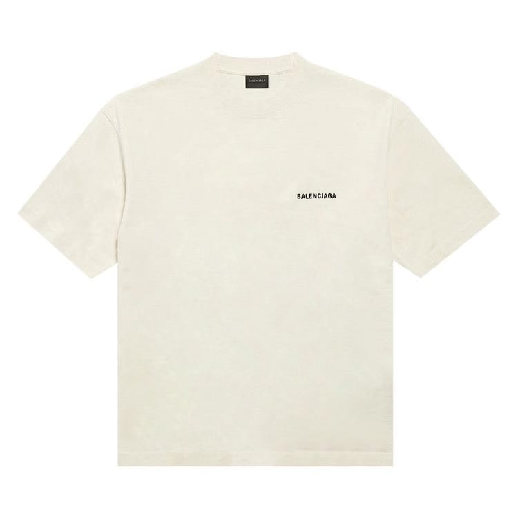 Balenciaga Medium Fit T-Shirt Beige