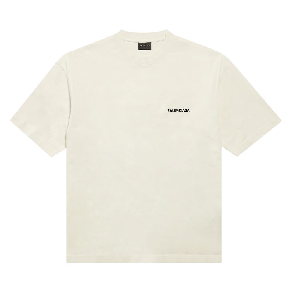 Balenciaga Medium Fit T-Shirt Beige