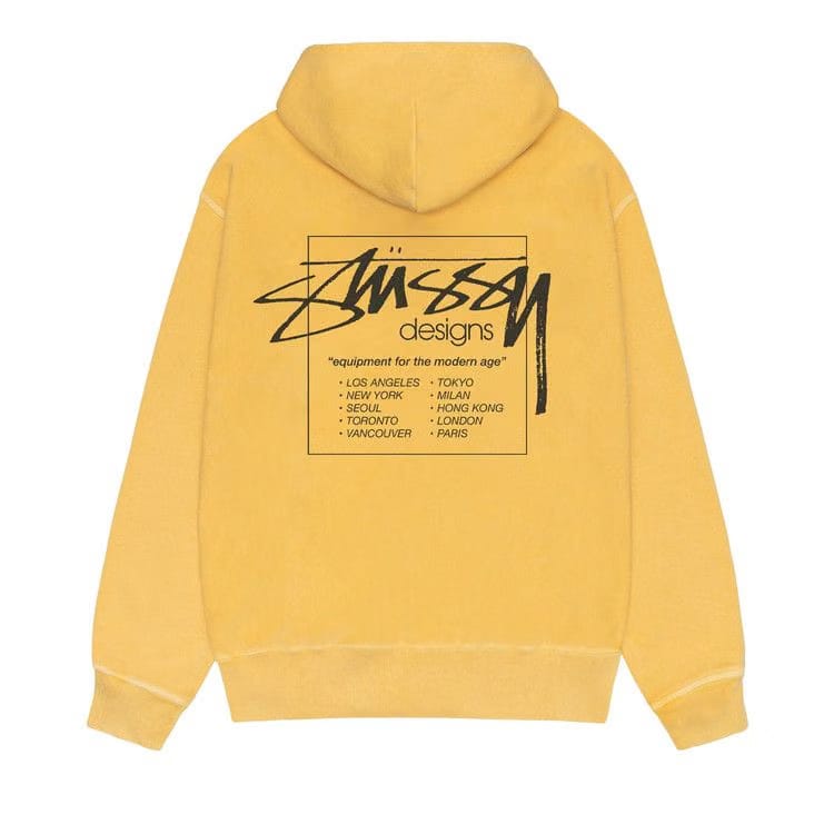 Stussy Modern Age Hoodie Pigment Dyed Yellow