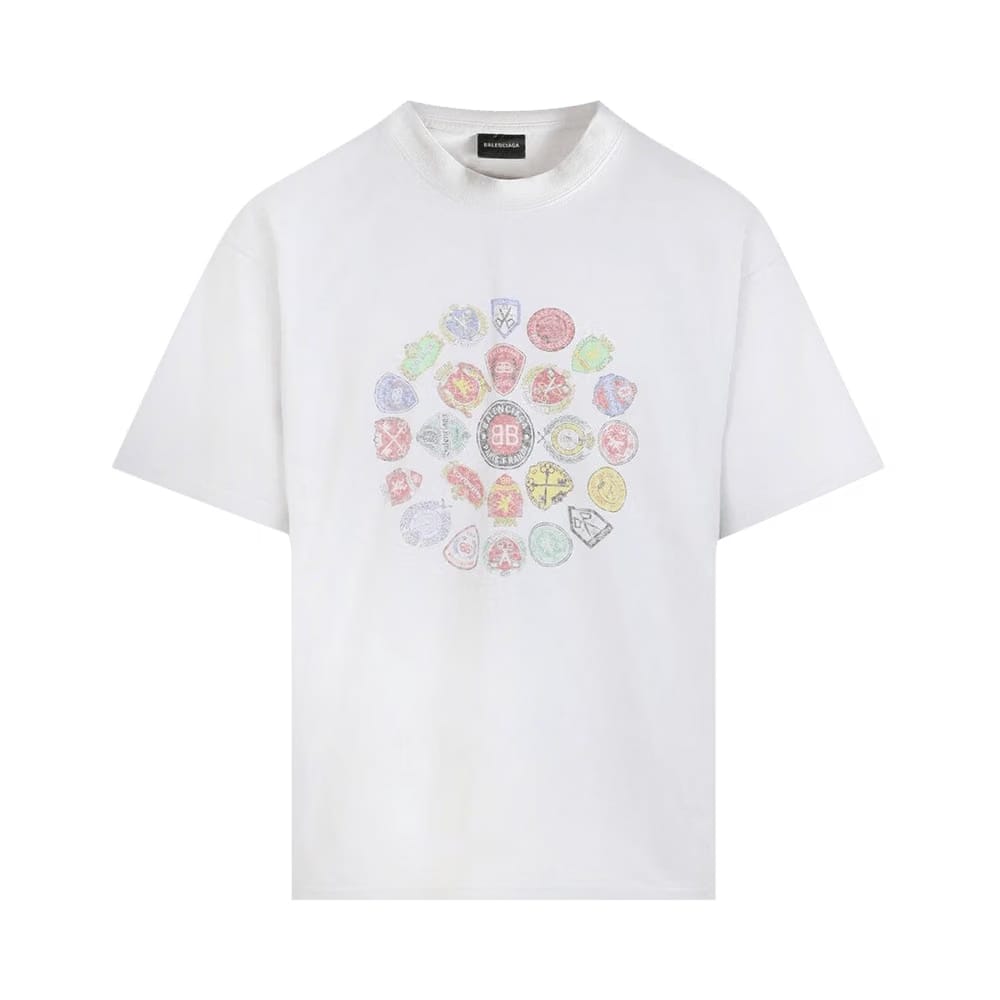 Balenciaga Medium Fit T-Shirt Dirty White
