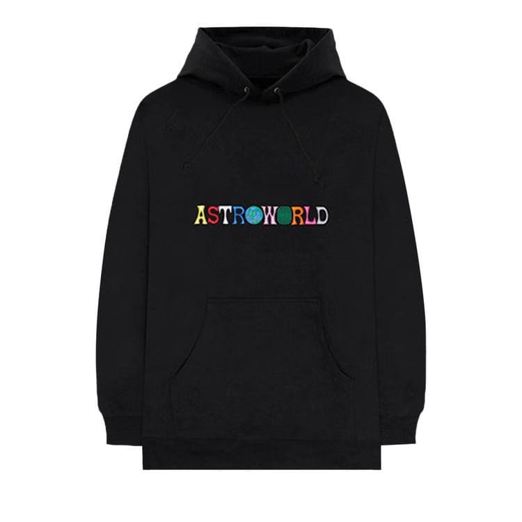 Cactus Jack by Travis Scott Astroworld Logo Hoodie Black