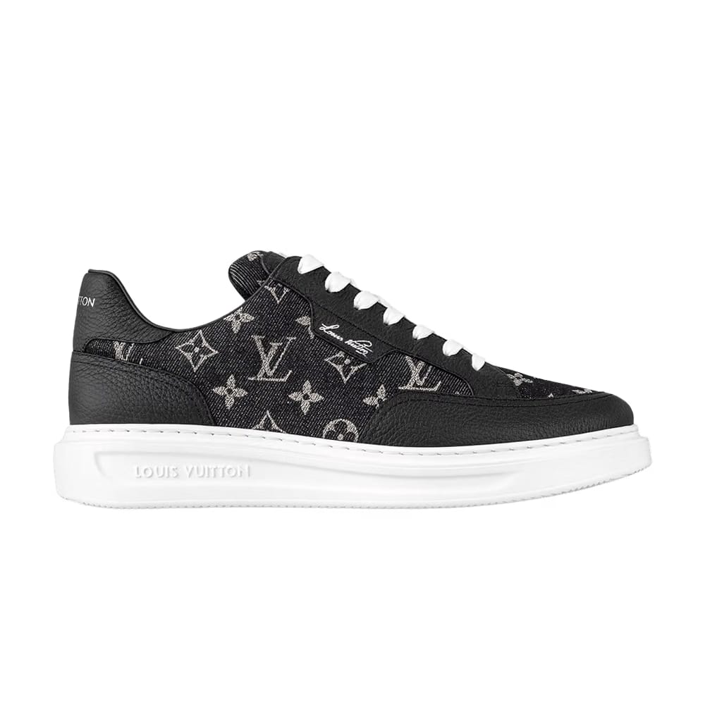 Louis Vuitton Beverly Hills Sneaker Black Monogram Denim