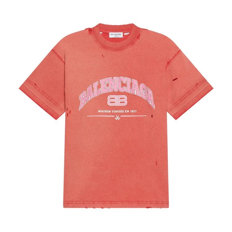 Balenciaga Medium Fit T-Shirt Cardi Red/Orange/White
