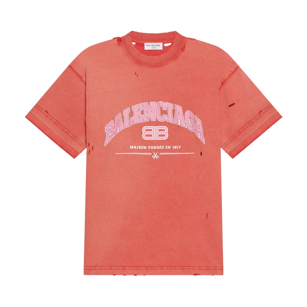 Balenciaga Medium Fit T-Shirt Cardi Red/Orange/White