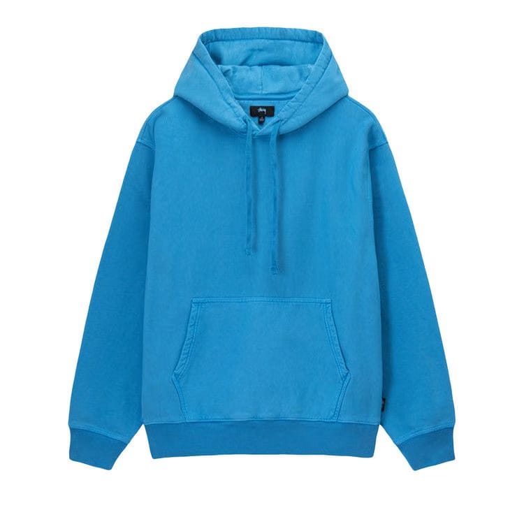 Stussy Pigment Dyed Fleece Hoodie Blue