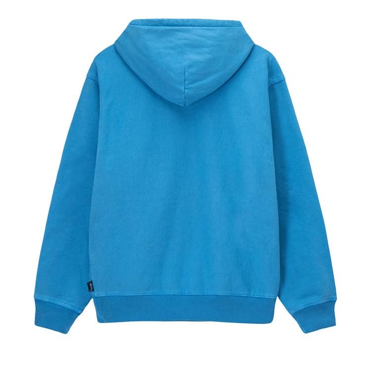 Stussy Pigment Dyed Fleece Hoodie Blue
