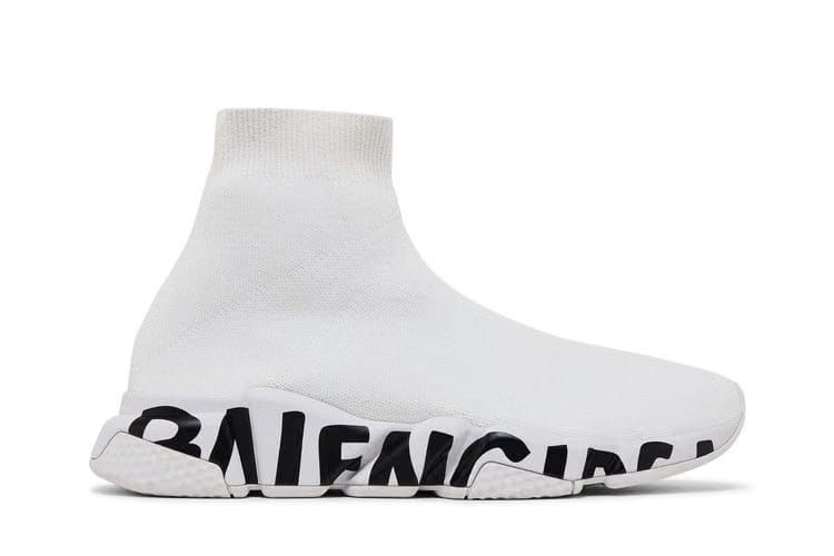 Balenciaga Speed Sneaker Midsole Graffiti - White Black