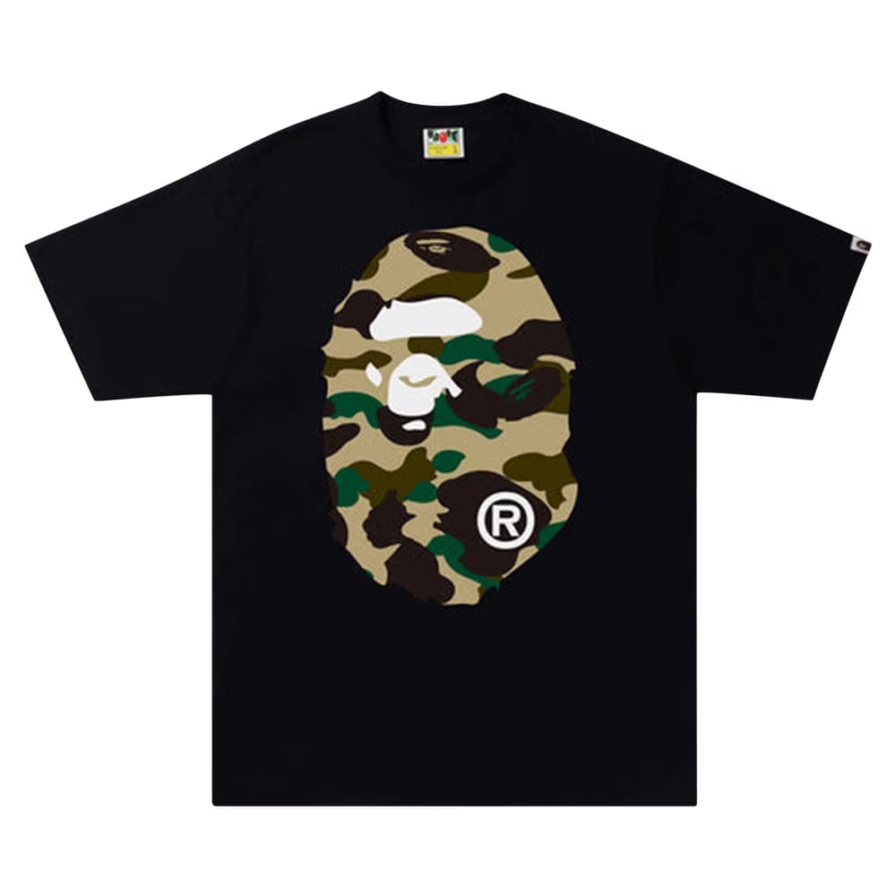 BAPE 1st Camo Big Ape Head T-Shirt Black/Yellow