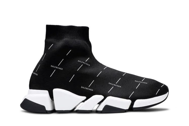 Balenciaga Speed 2.0 Black White Logo