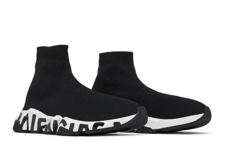 Balenciaga Speed Sneaker Midsole Graffiti - Black White