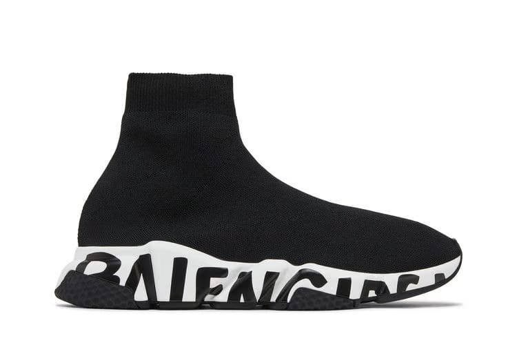 Balenciaga Speed Sneaker Midsole Graffiti - Black White