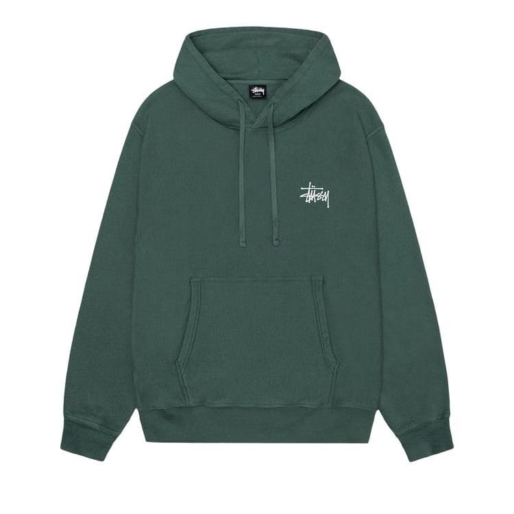 Stussy Basic Pigment Dyed Hoodie Forest