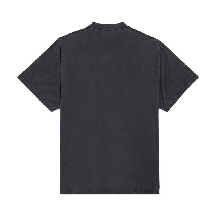 Balenciaga Oversize Fit Getaria T-Shirt Faded Washed Black