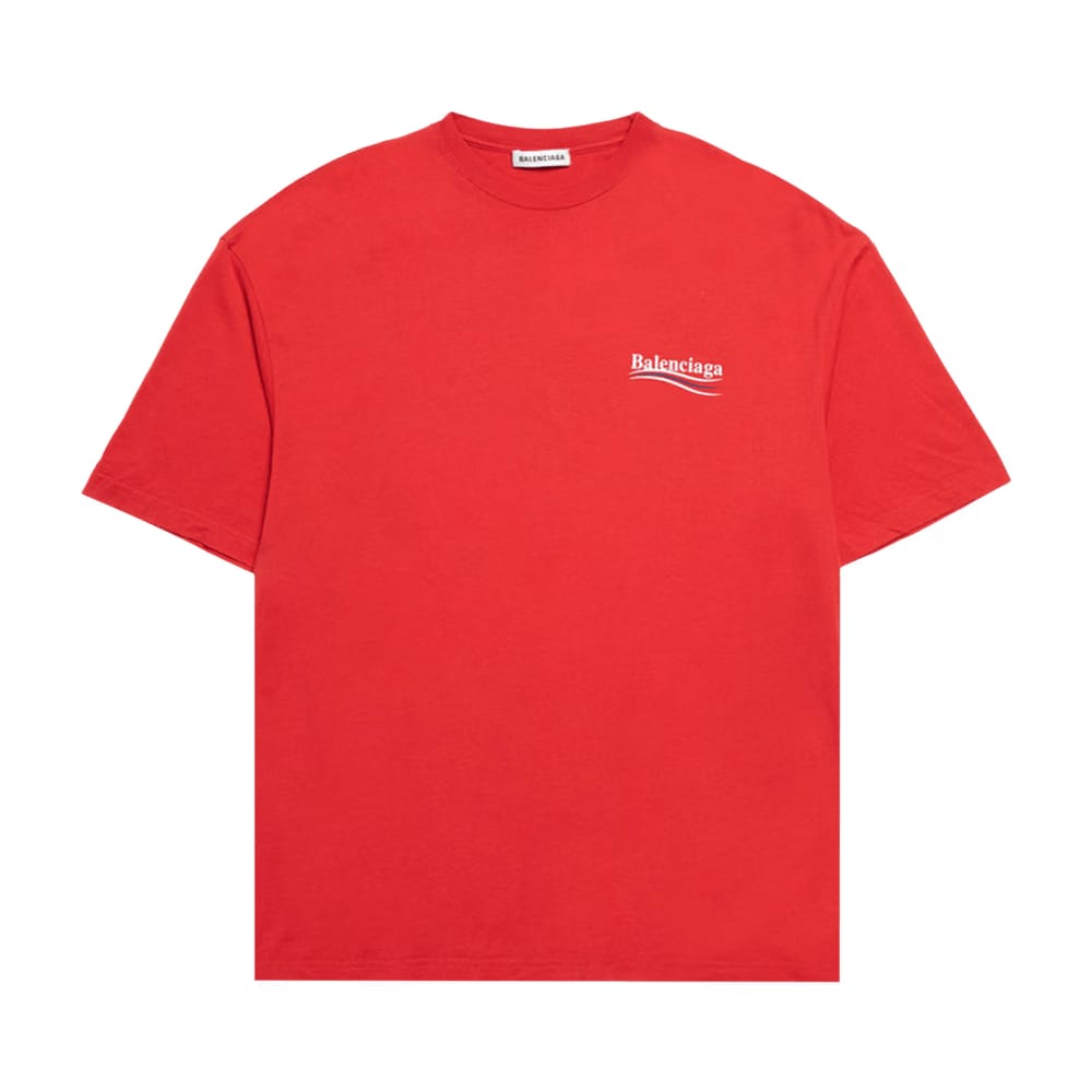 Balenciaga Political Campaign T-Shirt Red