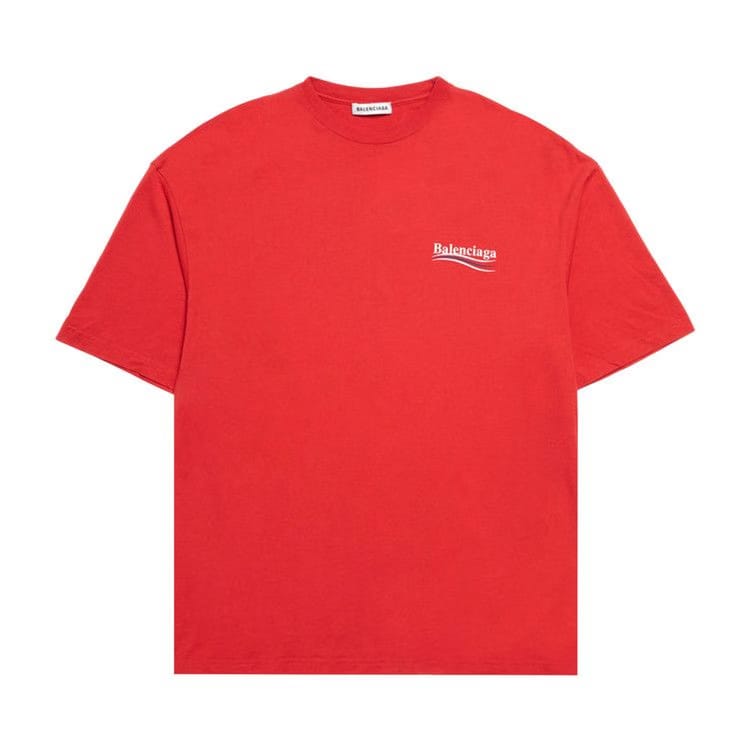 Balenciaga Political Campaign T-Shirt Red