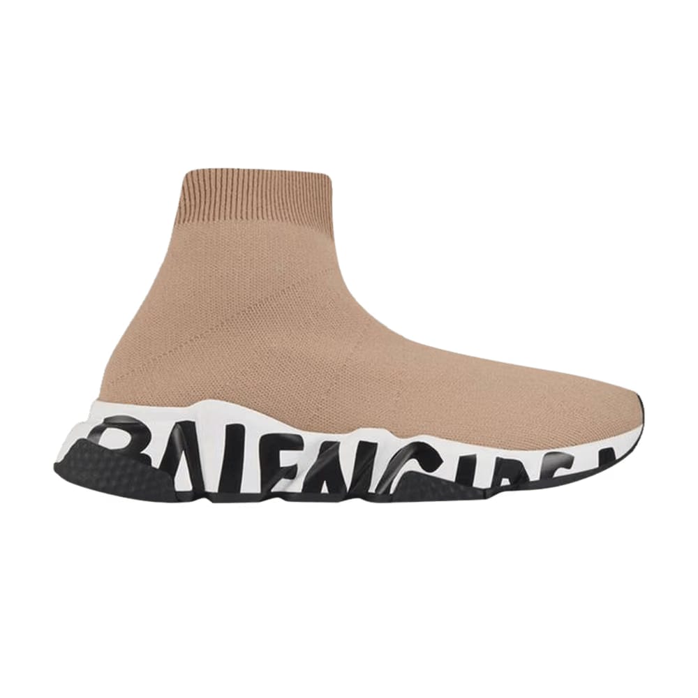 Balenciaga Speed Sneaker Midsole Graffiti - Beige