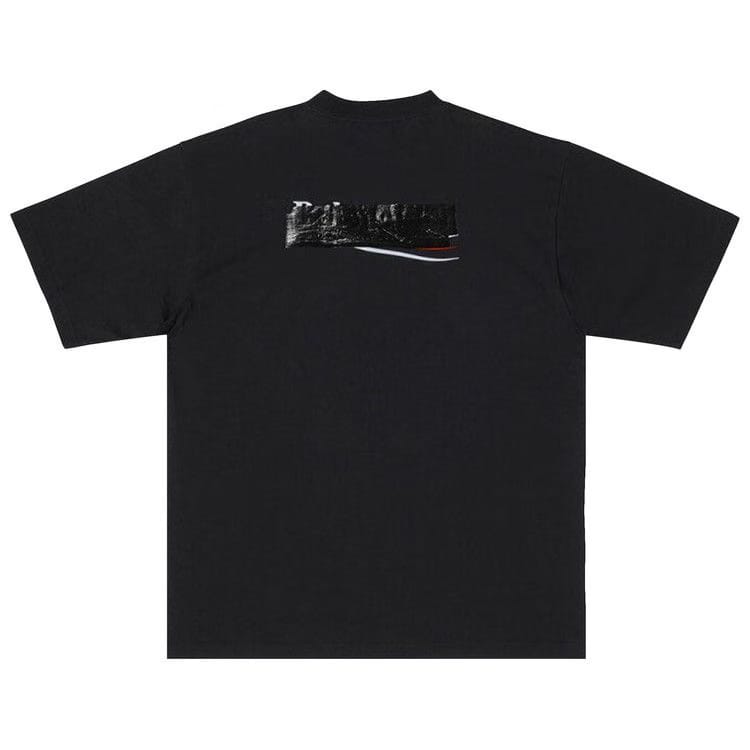 Balenciaga Large Fit T-Shirt Black/White/Red