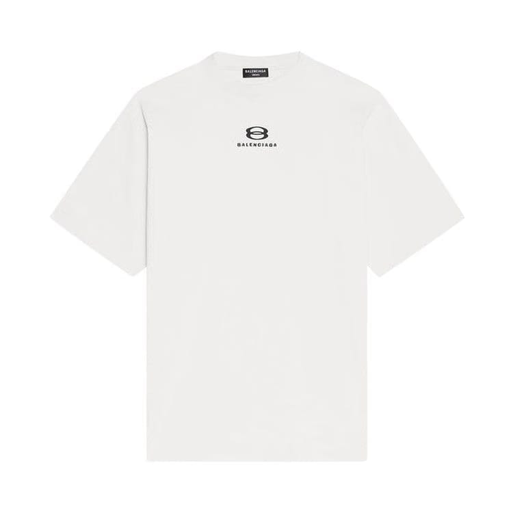 Balenciaga Large Fit T-Shirt Chalky White/Black
